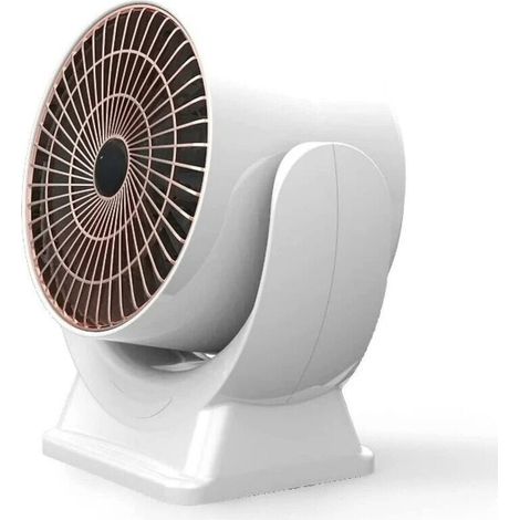 Riscaldatore portatile da campeggio a risparmio energetico, aria calda veloce, mini riscaldatore elettrico per uso domestico, ufficio, piccoli elettrodomestici, bianco (1/5)