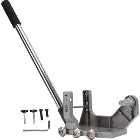 Outil de nettoyage de joints de carrelage réglable en alliage d'aluminium, finition argentée (1/5)
