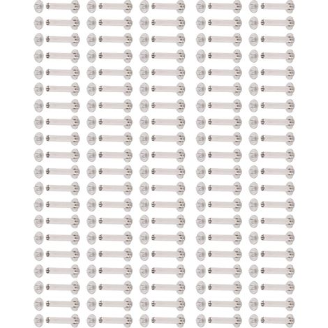 Jeu de 100 rivets à tête ronde plate en acier inoxydable 4x25x8,5 mm M3 pour garde-corps (1/5)
