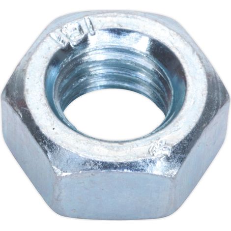 Sealey SN8 Zinc Plated Steel Nut M8, DIN 934 - Pack of 100