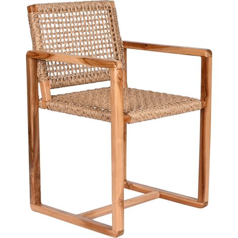 Silla Teca Ratan 54X53X83 Natural (1/5)