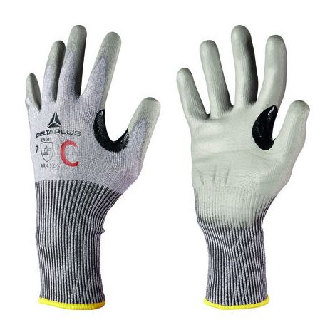 Gants de manutention Delta Plus VECUTC02 taille 7, S, Résistant aux coupures, 2 gants, Gris ( Prix pour 1 paire )