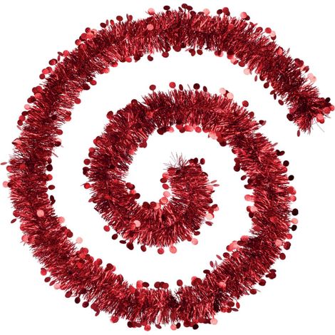 Girlande geprägte Pellets 10cmx2m 4-lagig rot - Atmosphera créateur d'intérieur
