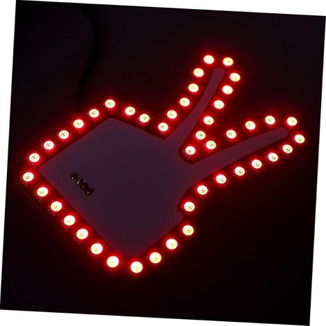 Lampe Doigt LED Voiture à Gestes, Avertissement Lumineux (1/5)
