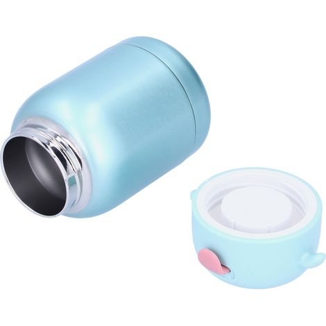 Gourde isotherme en acier inoxydable pour enfants, mini gobelet portable en silicone pour bébé, pour la maison et l'école (vert) (1/5)