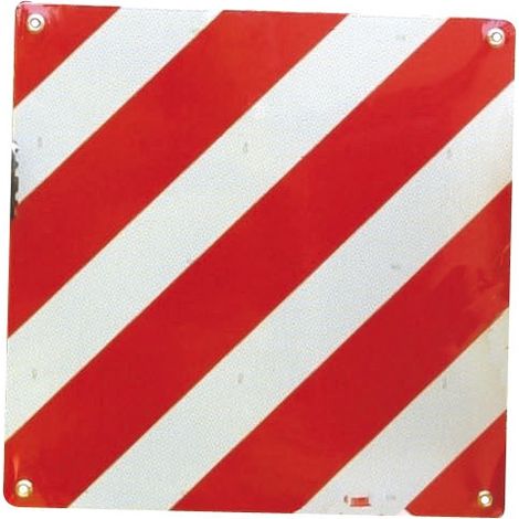 Panneau Rouge/Blanc - 500x500 mm