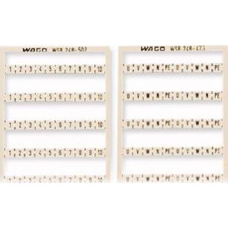 WAGO GmbH& Co. KG WSB-Bezeichnungskarte W: 1..50 (2x) 248-566 5 Stk