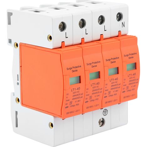 Dispositif de protection contre les surtensions domestiques 4P 40 kA 420 V CA (1/5)
