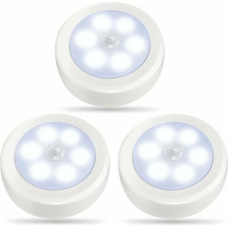 Lampe Led Motion Sensor - Lumière Froide Pour Placard - Installation Sans Fil - Lot De 3 (1/5)