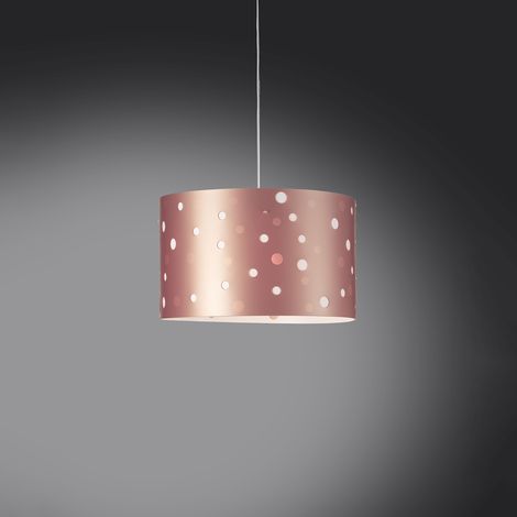 Lampadario Moderno Pois Polilux ® Pink Metal Materie Plastiche Bianco 5 Luci E27