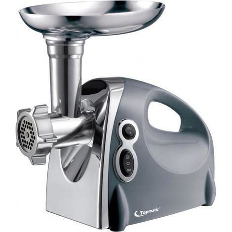 Topmatic MG-1200.3 argento tritacarne elettrico 1200W acciaio inossidabile retromarcia (1/4)