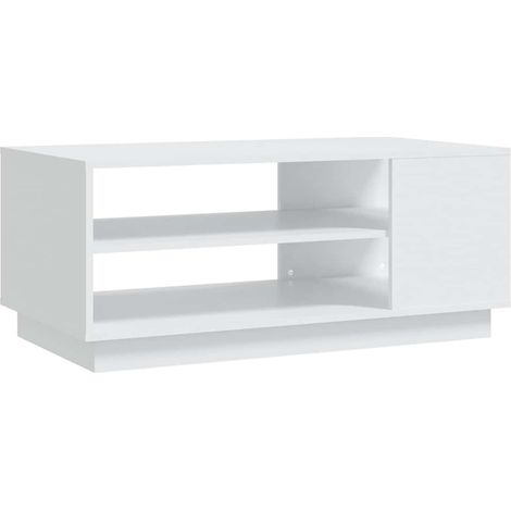 Maison Exclusive - Couchtisch Weiß 102x55x43 cm Holzwerkstoff (1/5)