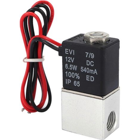 12v Solenoid Valve 1/4 Inch 2 Way Lly Closed - Pneumatic Valves Gas (1/4)