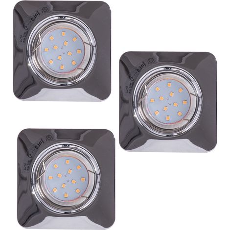 3x LED Einbau Strahler Decken Lampen chrom Spots verstellbar Tween Light 78228 Karton beschädigt