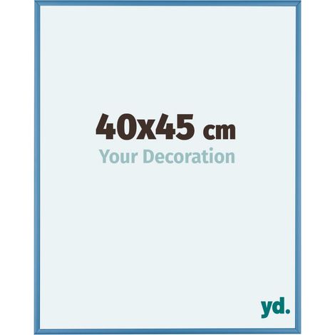 yd. - Cadre photo 40x45 - Bleu Acier - Aluminium - Kent