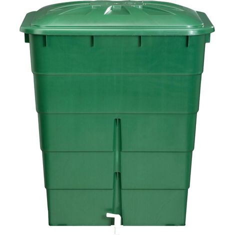 Garantia Regentonne 300l inkl. Wasserhahn Deckel Regenwassertonne Regenbehälter