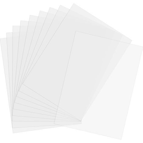 20 Feuilles Mylar Transparentes pour Pochoirs,Vierge Pochoir Feuilles Pochoir en Plastique Vierges pour Artisanat-Découpe au Cutter Laser Stencilburner (30,5 x 21,7 cm) (1/5)