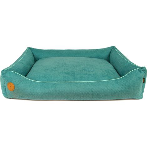 Canapé César, turquoise, matelassé, S - 70 cm x 60 cm (1/5)