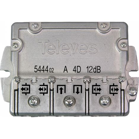 Derivatore a 4 vie sistema EasyF derivazione 12dB Televes 544402