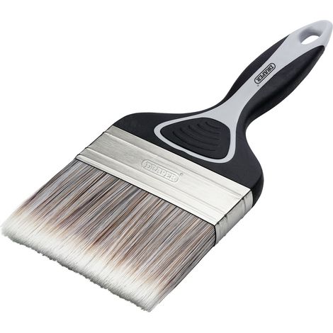 Draper 20584 Flat Paint Brush with Soft Grip, 100mm