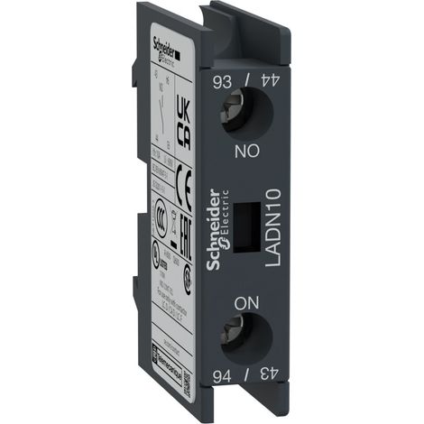 bloc contacts auxiliaires - pour tesys d et f - 1f - a vis - schneider electric ladn10 (1/2)