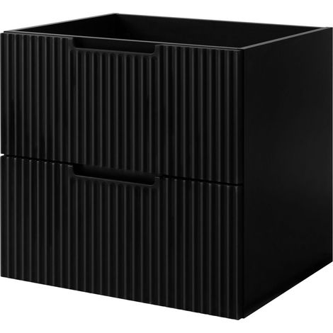 Meuble vasque, Cachemire, 60 × 77 × 46 cm, poignée dorée, pieds noirs + Plan de travail (1/5)