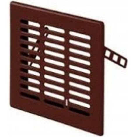 Dospel Grille de ventilation 007-1570 - 156x156 mm - Marron - Élégante et fonctionnelle - Durable (1/2)
