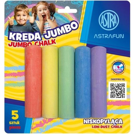 Gessetti Jumbo Fun 5 pezzi astra