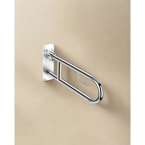 COSMIC Architect Poignée avec porte-papier toilette porte roleau dérouleur de papier toilette chrome murale seulement vissé (1/5)