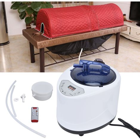 Generador de sauna portátil de 1000 W con sala de vapor y accesorios para spa doméstico – unidad de fumigación con temporizador