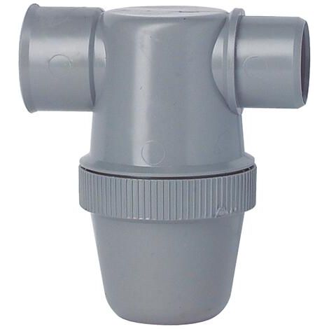 Nicoll – Siphon de douche horizontal PVC Ø 40 – Résistant aux produits chimiques – Installation rapide sous éviers – Conforme aux normes NF (1/2)