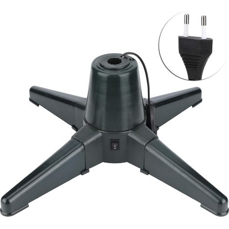 Supporto per albero di Natale, supporto rotante elettrico per albero, supporto rotante a 360 gradi per albero, supporto rotante elettrico per decorazioni per mensole per alberi (50 cm)