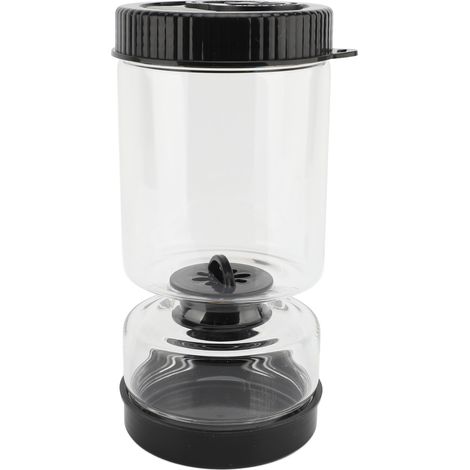 Bocaux en verre pour cornichons – Récipients de cuisine avec séparation humide/sèche, bocal à cornichons, couleur noire