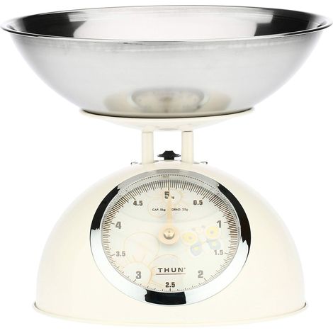 THUN - Bilancia da Cucina - Accessori Cucina - Linea Elegance - Acciaio Inossidabile e Ferro - Base 15 h cm (1/3)