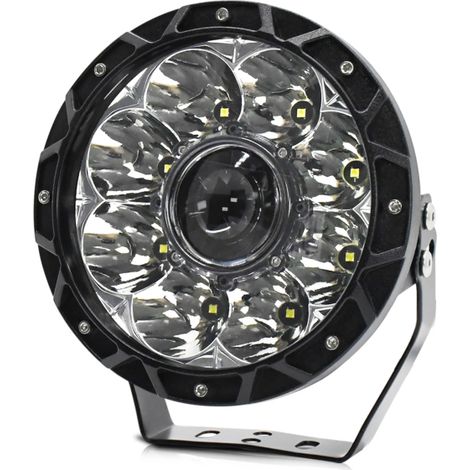 Luz de trabajo LED redonda de 7 pulgadas, 6000K, 200W, para coche, motocicleta, SUV, quad, barco, resistente al agua IP68, luz blanca. (1/5)