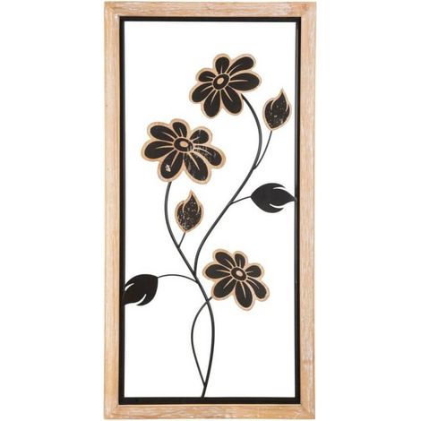 PANNELLO IN FERRO E LEGNO GIRISH -A- CM 30X2,5X60 (1/5)