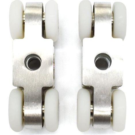 Lot de 2 roulettes pour portes coulissantes – Modèle (1/3)