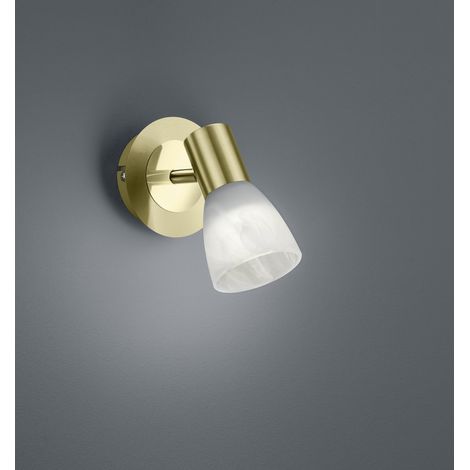 Foco Orientable Latón con Cristal Alabastro Levisto Trio Lighting