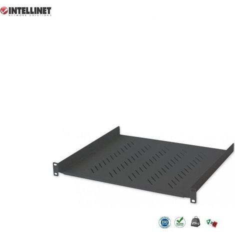 Intellinet Estante para rack metálico negro 19 pulgadas 400 mm