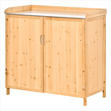 Table de rempotage Orange avec rangement intégré 2 en 1 (1/5)