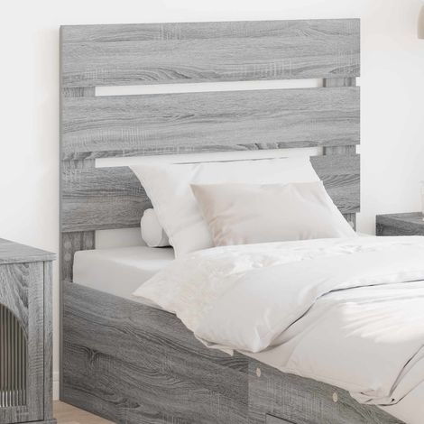 vidaXL Tête de lit Gris Sonoma Bois d'ingénierie