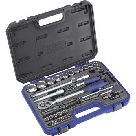 JEU DE DOUILLES 1/2" 1/4" 66 PIÈCES