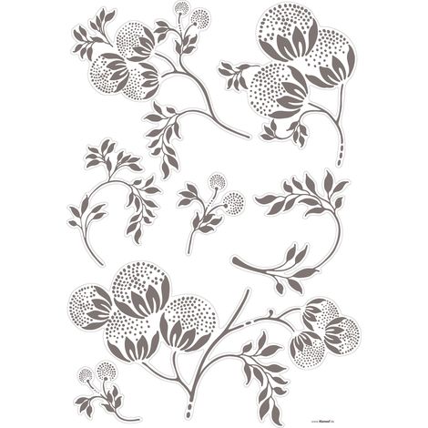 Komar Wandaufkleber - Bellissima - 70 x 100 cm - selbstklebender Wandsticker - klassischer Stil (1/2)