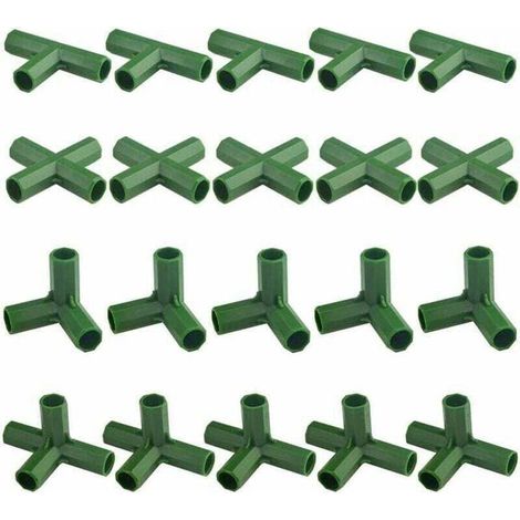 Lot de 20 connecteurs de cadre de jardinage pour serre de 11 mm (SKU produit : 97367705 SKU Offre : 25911PJ11) (1/4)