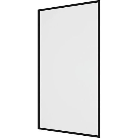 Parete per vasca da bagno 70 x 140 cm Vetro temperato Nero opaco Stile industriale - BRADENTON (1/3)