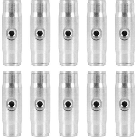 10 PièCes SéRies 3/8 Pouces Slip Lok Brouillard Buse Couplage Tees 10/24 UNC 1000 PSI Connexion (1/4)