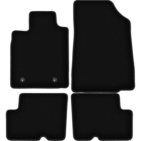 Tapis de sol en velours noir BASIC pour : Dacia Duster 2WD SUV (2010-2018)