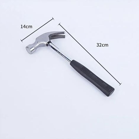 Marteau à griffes, ménager, fait main, outil, manche en acier, marteau à griffes, 745 g (1/4)