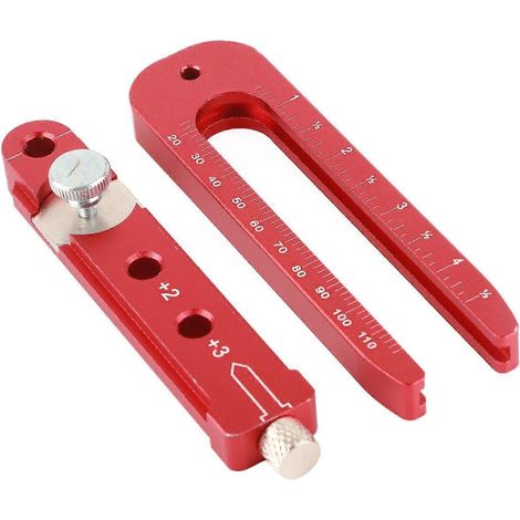 165 mm Aluminiumlegierung Anreißlineal für Holzbearbeitung, verstellbares Metall-Kreiszeichenwerkzeug, technisches Kreiszeichen