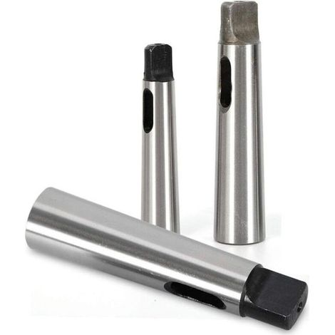 Lot de 3 manchons de réduction cône morse MK4/MK3/MK2/MK1 - Pour perceuse et perceuse - Avec kit de cônes morses (1/5)
